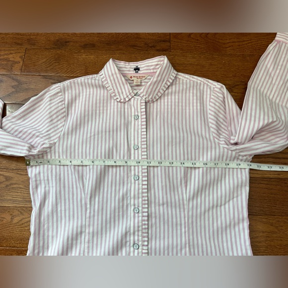 Brooks Brothers Pink Stripes Button Down Shirt 100% Cotton Women’s Sz 8 - Picture 9 of 10